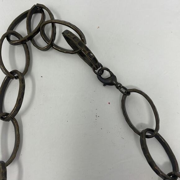 Vintage mod lime green long strand necklace - Picture 2 of 6